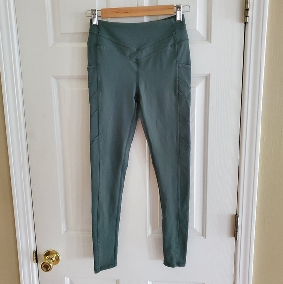 NWT FP Movement by Free People High Waist full length dance legging XS Drk Green - Picture 2 of 6